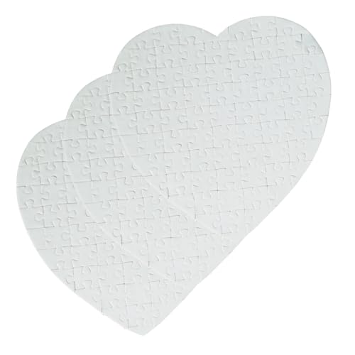 CIYODO 3-teiliges Herzform Leeres Thermotransferpuzzle DIY Wärmeübertragungspuzzle-rohlinge Puzzleteil Für Personalisierung CIYODO 3-teiliges Herzform Leeres Thermotransferpuzzle DIY Wärmeübertragungspuzzle-rohlinge Puzzleteil Für Personalisierung von CIYODO