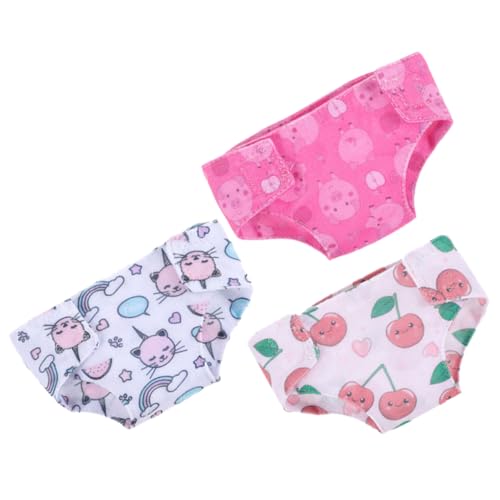 CIYODO 3 Stück Puppenkleidung puppenaugen Höschen für Puppen Puppe verkleiden Zubehör Puppenzubehör Puppe kostüm Wiederverwendbare Puppenhöschen Puppenunterwäsche Stoff CIYODO 3 Stück Puppenkleidung puppenaugen Höschen für Puppen Puppe verkleiden Zubehör Puppenzubehör Puppe kostüm Wiederverwendbare Puppenhöschen Puppenunterwäsche Stoff von CIYODO