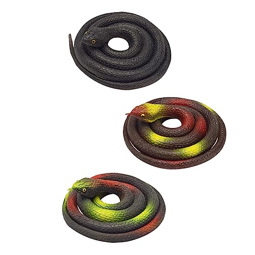CIYODO 3 Stück Realistische Schlangen Requisiten für Halloween Streichspielzeuge und Kreative Rollenspiele Lebensechte Gummischlangen für Party und Spaß CIYODO 3 Stück Realistische Schlangen Requisiten für Halloween Streichspielzeuge und Kreative Rollenspiele Lebensechte Gummischlangen für Party und Spaß von CIYODO