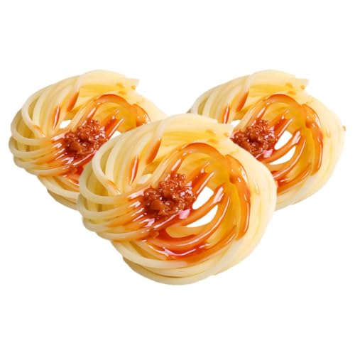 CIYODO 3 Stück Realistisches Spaghetti Modell mit Sauce Künstliches Lebensmittel für Restaurant Dekoration und Spielküche Zubehör Langlebiges Plastikspeise CIYODO 3 Stück Realistisches Spaghetti Modell mit Sauce Künstliches Lebensmittel für Restaurant Dekoration und Spielküche Zubehör Langlebiges Plastikspeise von CIYODO