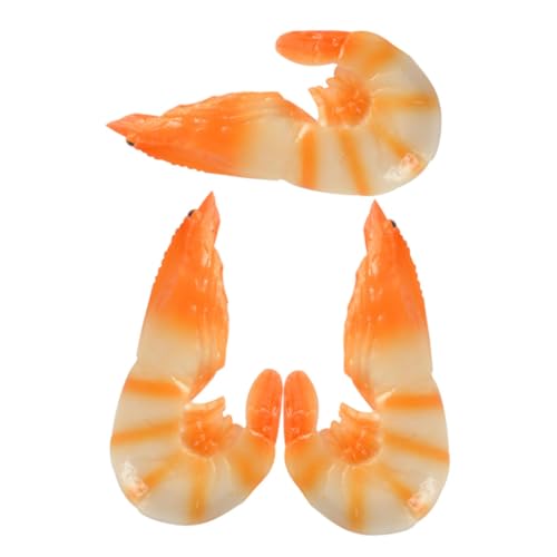 CIYODO 3 Stück Simulierte Eisgarnelen gefälschte Garnelenstütze simulierte Garnelen künstliches Garnelenmodell Garnelendekor für die Küche Garnelendekorationen Essensrequisiten PVC Orange CIYODO 3 Stück Simulierte Eisgarnelen gefälschte Garnelenstütze simulierte Garnelen künstliches Garnelenmodell Garnelendekor für die Küche Garnelendekorationen Essensrequisiten PVC Orange von CIYODO