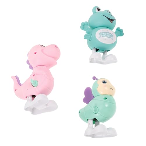 CIYODO 3 Stück Teiliges Aufziehspielzeug für Lustige Tierfiguren Frosch Biene Dinosaurier Interaktives mit Runden Kanten Partygeschenk für Kleinkinder Zufällige Farben CIYODO 3 Stück Teiliges Aufziehspielzeug für Lustige Tierfiguren Frosch Biene Dinosaurier Interaktives mit Runden Kanten Partygeschenk für Kleinkinder Zufällige Farben von CIYODO