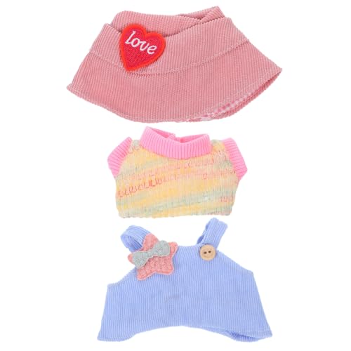 CIYODO 3 Stück Teiliges Puppenkleidungsset mit Süßem Herzhut T-Shirt und Latzhose Weiche Stoffe Vielseitig für Geburtstage und Festtage Kompatibel mit Verschiedenen Puppen Einfaches An CIYODO 3 Stück Teiliges Puppenkleidungsset mit Süßem Herzhut T-Shirt und Latzhose Weiche Stoffe Vielseitig für Geburtstage und Festtage Kompatibel mit Verschiedenen Puppen Einfaches An von CIYODO