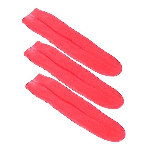 CIYODO 3 Stück Teiliges Rotes Künstliches Langzunge Halloween Cosplay Requisiten Langlebig Umweltfreundlich Realistisch für Partydeko und Kostümauftritte von CIYODO