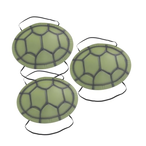 CIYODO 3 Stück Teiliges Schildkrötenpanzer Kostüm aus Langlebigem Eva Leichtes Elastisches Party Requisit für Karneval Halloween und Bühnenauftritte Freie Farblich Sortiert von CIYODO