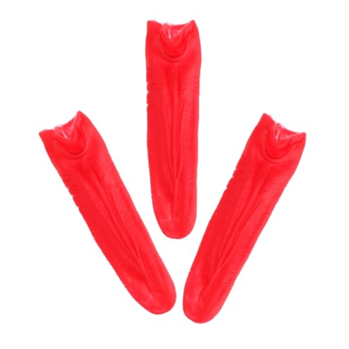 CIYODO 3stücke Künstliche Zunge Requisite Langes Großes Falsches Realistischer Zungenstreich Für Cosplay Und Witze Leicht Tragbar Und Wiederverwendbar Für Halloween Und Shows von CIYODO