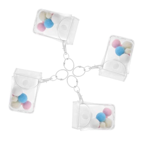 CIYODO 3 Stück Transparente PVC Sammelfiguren Taschen Minimalistisches Design Vielseitig Tragbar als Umhängetasche Aufbewahrung und Schutz für Figuren von CIYODO