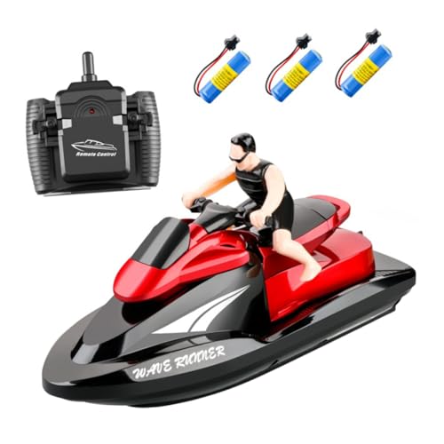 CIYODO 3 Stücke Ferngesteuertes Racing Boot mit Akkus Hochgeschwindigkeits Elektroboot für Pools und Seen Technologie für Spannende mit Mehreren Booten von CIYODO