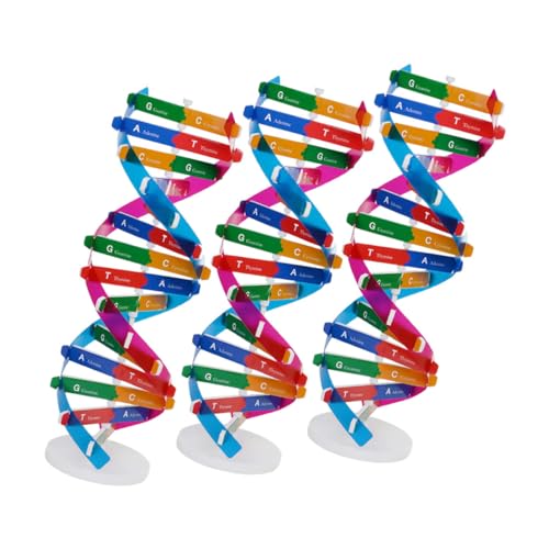 CIYODO 3-teiliger Biologie-DNA-modellbausatz: DIY-doppelhelix-Struktur Für Naturwissenschaftliches Lernen – Molekularmodell-Set Für Den Wissenschaftlichen Genunterricht von CIYODO