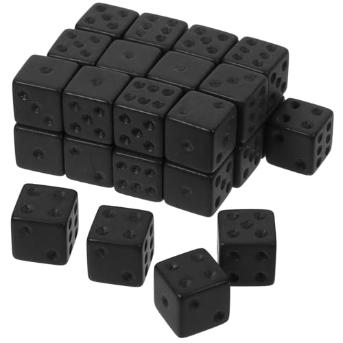 CIYODO 30 Stück Acryl Würfel Schwarz Tragbare Spielwürfel für Brettspiele für Partys und Gesellige Runden für Bars und Familienfeiern CIYODO 30 Stück Acryl Würfel Schwarz Tragbare Spielwürfel für Brettspiele für Partys und Gesellige Runden für Bars und Familienfeiern von CIYODO