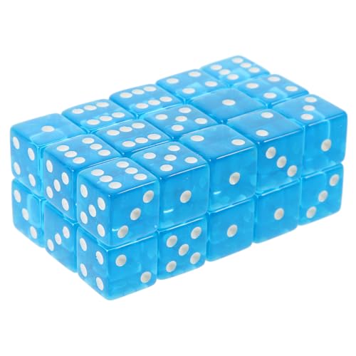 CIYODO 30 Stück Himmelfarbene Partyzubehör Partywürfel Würfelspiel Zahlenwürfel Tragbare Unterhaltungswürfel Brettspielwürfel Große Nummerierte Himmelblaues Acryl CIYODO 30 Stück Himmelfarbene Partyzubehör Partywürfel Würfelspiel Zahlenwürfel Tragbare Unterhaltungswürfel Brettspielwürfel Große Nummerierte Himmelblaues Acryl von CIYODO