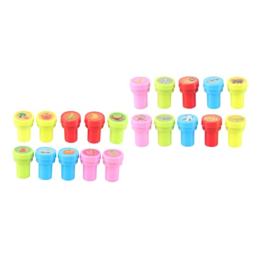 CIYODO 30 Stück Kinderstempel Kindermarken Siegelstempel für Festival-Siegel- gemustertes Robbenspielzeug Briefmarken Kinderspielzeug Plastik CIYODO 30 Stück Kinderstempel Kindermarken Siegelstempel für Festival-Siegel- gemustertes Robbenspielzeug Briefmarken Kinderspielzeug Plastik von CIYODO