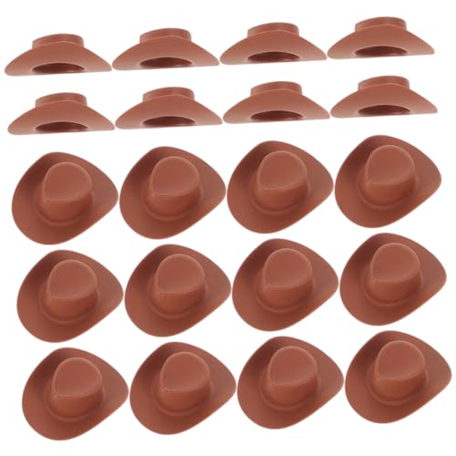 CIYODO 30 Stück Mini Cowboyhüte Austauschbare DIY Puppenhüte aus Leichtem Material für Bastelprojekte für Puppenhausdekoration und Kreative Gestaltung CIYODO 30 Stück Mini Cowboyhüte Austauschbare DIY Puppenhüte aus Leichtem Material für Bastelprojekte für Puppenhausdekoration und Kreative Gestaltung von CIYODO
