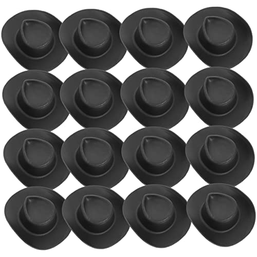 CIYODO 30 Stück Mini Cowboyhut Teiliges Austauschbare DIY Puppenhüte für Bastelprojekte Entzückende Miniaturhüte für Puppendekoration und Partys Schwarz CIYODO 30 Stück Mini Cowboyhut Teiliges Austauschbare DIY Puppenhüte für Bastelprojekte Entzückende Miniaturhüte für Puppendekoration und Partys Schwarz von CIYODO