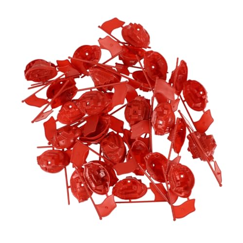 CIYODO 30 Stück Miniatur Flaggen Rote Fahnen Modelle aus Kunststoff für Kreative DIY Szenen Realistische Details für Sammler und Enthusiasten CIYODO 30 Stück Miniatur Flaggen Rote Fahnen Modelle aus Kunststoff für Kreative DIY Szenen Realistische Details für Sammler und Enthusiasten von CIYODO
