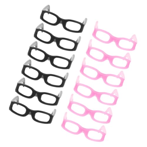 CIYODO 30 Stück Minipuppenbrille Puppenkleidung Puppenaccessoires Puppenbrillen kleine Puppenbrille weingläser Plastik schnapsgläser Puppe verkleiden Zubehör DIY-Puppenbrille Abs von CIYODO