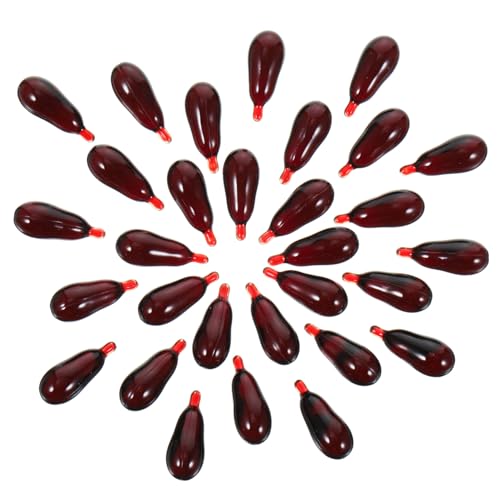 CIYODO 30 Stück Realistische Fake Blood Kapseln Halloween Dekoration Bluttropfen Theater Requisiten für Cosplay Vampir Kostüm Party Zubehör CIYODO 30 Stück Realistische Fake Blood Kapseln Halloween Dekoration Bluttropfen Theater Requisiten für Cosplay Vampir Kostüm Party Zubehör von CIYODO