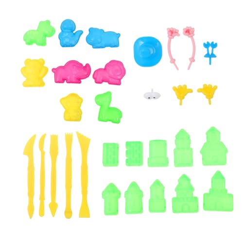 CIYODO 30 Stück Sandformspielzeug Werkzeug für den Strand Sandformen zum Formen von Sand interessantes Strandspielzeug Lernspielzeug für Kinderspielzeug Plastik CIYODO 30 Stück Sandformspielzeug Werkzeug für den Strand Sandformen zum Formen von Sand interessantes Strandspielzeug Lernspielzeug für Kinderspielzeug Plastik von CIYODO