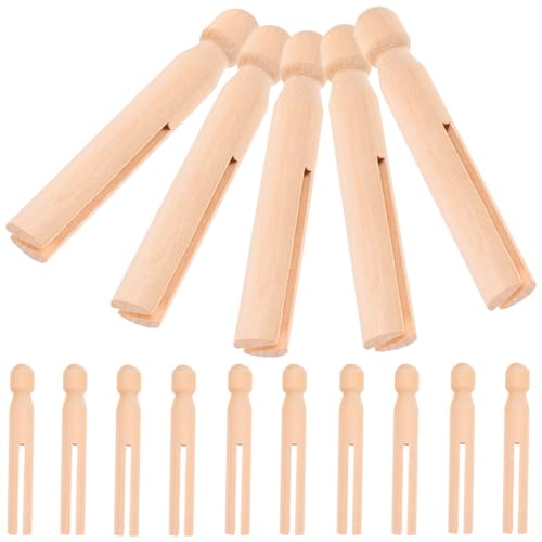CIYODO 30 Stück Teiliges DIY Holzpuppen Bemalen Kindgerechtes Kreative Bastelfiguren für Mädchen und Jungen Handliche Holz dekoration von CIYODO