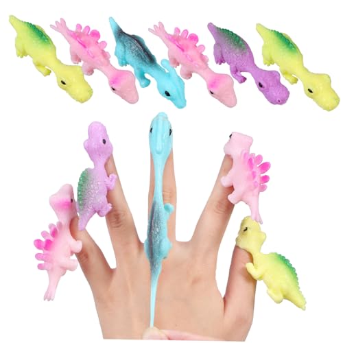 CIYODO 30 Stück Teiliges Elastische Finger Dinosaurier zum Schleudern und Fliegen Bunte Mini Dinosaurier Figuren für Partygeschenke und Einfach zu Bedienen Langlebiges Kunststoffmaterial CIYODO 30 Stück Teiliges Elastische Finger Dinosaurier zum Schleudern und Fliegen Bunte Mini Dinosaurier Figuren für Partygeschenke und Einfach zu Bedienen Langlebiges Kunststoffmaterial von CIYODO