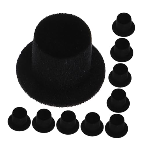 CIYODO 30 Stück Teiliges Mini Filzhüte Schwarz Kleine Samt-top Hats für DIY Bastelprojekte Weihnachts-schneemann Familienfeier Halloween-party und Puppendekoration CIYODO 30 Stück Teiliges Mini Filzhüte Schwarz Kleine Samt-top Hats für DIY Bastelprojekte Weihnachts-schneemann Familienfeier Halloween-party und Puppendekoration von CIYODO