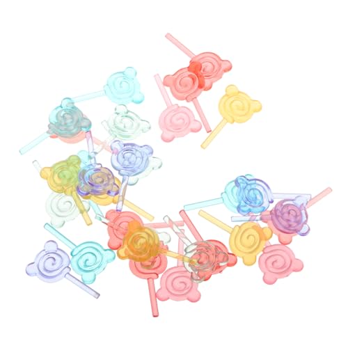 CIYODO 30 Stück Teiliges Mini Lollipop Puppenhaus Deko Farben Realistische Miniatur Süßigkeiten Detailreiche Candy Modelle Vielseitige Puppenhaus Ornament für Sammler von CIYODO