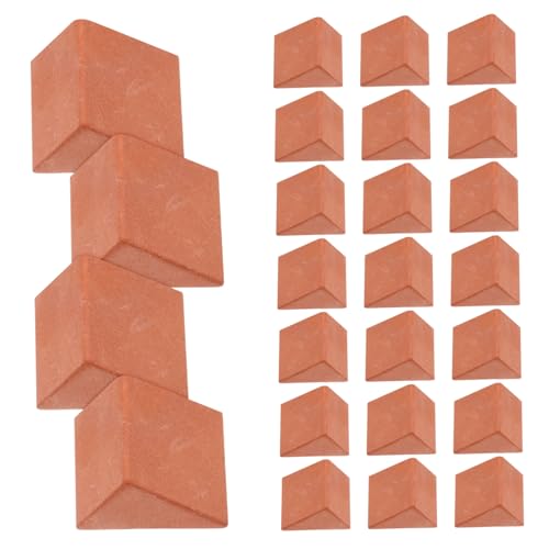 CIYODO 30 Stück Teiliges Mini Ziegelstein Rote Bausteine Flexible DIY Bausteine für Miniaturhäuser Robustes Baumaterial für Kreative Bastelprojekte Geeignet für Puppenhaus und CIYODO 30 Stück Teiliges Mini Ziegelstein Rote Bausteine Flexible DIY Bausteine für Miniaturhäuser Robustes Baumaterial für Kreative Bastelprojekte Geeignet für Puppenhaus und von CIYODO