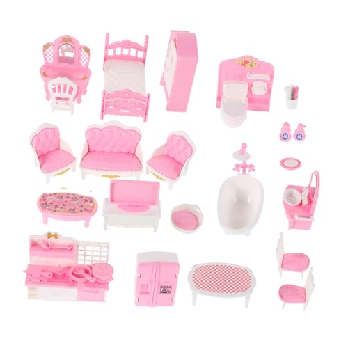 CIYODO 32 Stück Teiliges Puppenhaus Möbelset aus Sicherem Kunststoff mit Miniatur Bett Stuhl und Schreibtisch für Rollenspiel Realistische Details Vielseitig Einsetzbar in Kindergarten CIYODO 32 Stück Teiliges Puppenhaus Möbelset aus Sicherem Kunststoff mit Miniatur Bett Stuhl und Schreibtisch für Rollenspiel Realistische Details Vielseitig Einsetzbar in Kindergarten von CIYODO