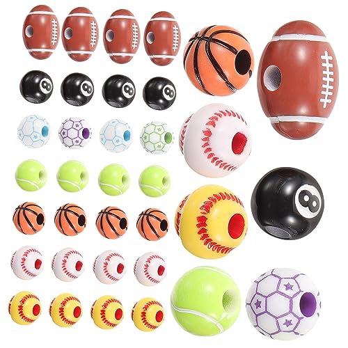 CIYODO 350 Stück Sportball-armbandherstellung, Perlen, Abstandshalter, Lose Perlen, Charms-perlen Zum Basteln CIYODO 350 Stück Sportball-armbandherstellung, Perlen, Abstandshalter, Lose Perlen, Charms-perlen Zum Basteln von CIYODO
