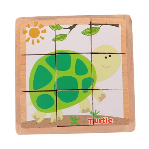 CIYODO 3D -Baustein -Puzzle Baustein- Lernen Kleinkinder Kinderbausteine Bausteine ​​Holz Bausteinspielzeug Kinderspielzeug hölzern von CIYODO