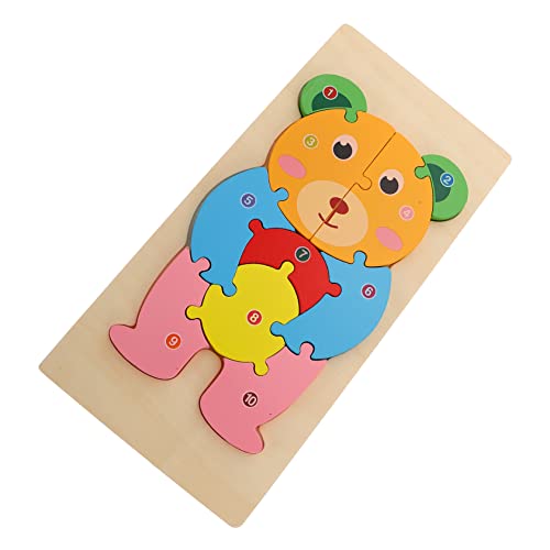 CIYODO 3D -Puzzlespielzeug Rätsel Kleinkind Kinderspielzeug Kinderpuzzle Lernspielzeug für die frühe Bildung Puzzle-Block in Bärenform Holztiere Puzzle hölzern CIYODO 3D -Puzzlespielzeug Rätsel Kleinkind Kinderspielzeug Kinderpuzzle Lernspielzeug für die frühe Bildung Puzzle-Block in Bärenform Holztiere Puzzle hölzern von CIYODO