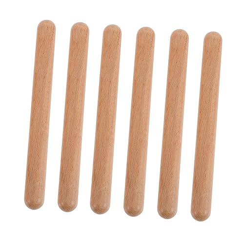 CIYODO 3Paare Rhythmus Sticks für Percussion Instrumente für Musikpädagogen für Anfänger des Rhythmusgefühls von CIYODO