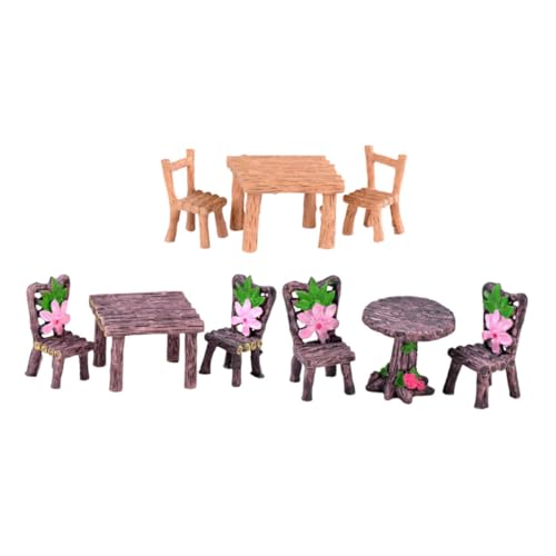 CIYODO 3Sätze Tischstuhl für Puppenhaus Dekoration Teiliges Mikrolandschafts Zubehör aus Langlebigem Harz für Garten und Puppenhaus und Detailgetreu CIYODO 3Sätze Tischstuhl für Puppenhaus Dekoration Teiliges Mikrolandschafts Zubehör aus Langlebigem Harz für Garten und Puppenhaus und Detailgetreu von CIYODO