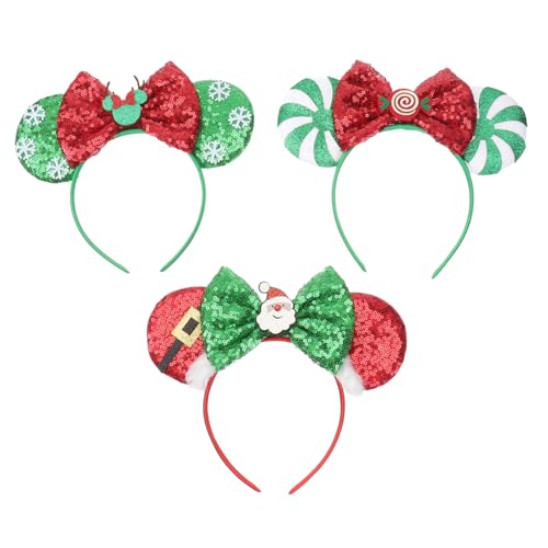 CIYODO 3St Weihnachtslichter Stirnband Kopf boppers Haarschmuck für Kinder Stirnbänder leuchtender haarreif leucht haargummi Party-Kopfbedeckung Stirnband geschenk scheinen Plastik von CIYODO