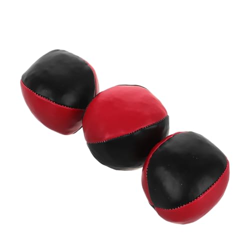 CIYODO 3Stücke Jonglierbälle für Anfänger Mini Jonglierbälle Schwarz und Rot Weiche und Fangbälle für Erwachsene für Bühnenauftritte und Erlernen von CIYODO