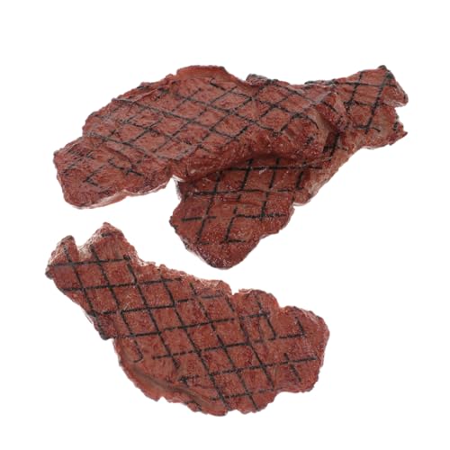 CIYODO 3Stücke Künstliches Steak Modell Realistisches Fake Food für Küchen und Restaurant Präsentationsmodell aus Sicherem Lebendige Farben und Textur CIYODO 3Stücke Künstliches Steak Modell Realistisches Fake Food für Küchen und Restaurant Präsentationsmodell aus Sicherem Lebendige Farben und Textur von CIYODO