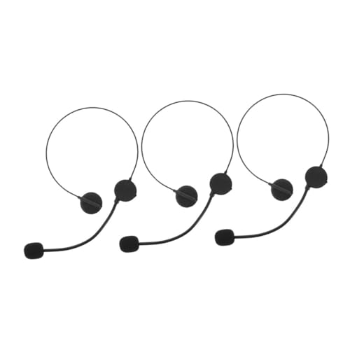 CIYODO Gefälschte Kopfhörer Für Cosplay 3er-Pack Spielzeug-mikrofon-Headset Vorgeben Zu Singen Zubehör von CIYODO