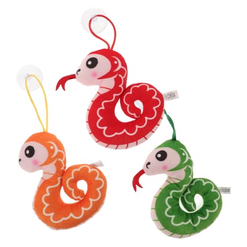 CIYODO 3Stücke Plüsch Schlangen Schlüsselanhänger Weiche Hängende Tierornamente für Taschen Süßes Stofftier Dekorativer Schlüsselhalter CIYODO 3Stücke Plüsch Schlangen Schlüsselanhänger Weiche Hängende Tierornamente für Taschen Süßes Stofftier Dekorativer Schlüsselhalter von CIYODO