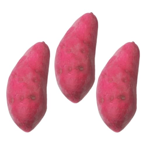CIYODO 3Stücke Teiliges Künstliche Süßkartoffeln Lebensechte Deko Modelle Für Küchendekoration Gemüseläden Und Fotorequisiten Langlebig Und Vielseitig Einsetzbar von CIYODO