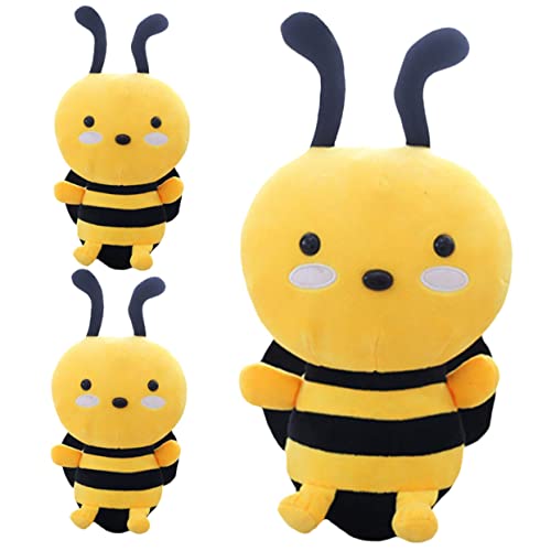CIYODO 3Stücke Teiliges Plüsch Bienen Süße Bienen Kissen Gefüllt Für Babyzimmer Dekoration Und Kuscheltier Für Altersgruppen von CIYODO