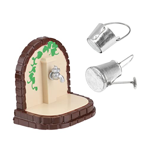 CIYODO 3st Mini-Eimer Pflanzenmeister Outdoor-Spielzeug Für Kinder Tischdekoration Outdoor-spielset Trinkflasche Miniaturwaschbecken Tischminiaturen Möbel Requisiten Metall Schreibtisch von CIYODO