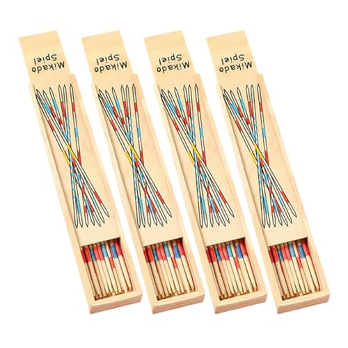 CIYODO 4 Boxen Holzspielzeug Pick Up Sticks Teiliges für Sicheres und Unterhaltsames Familienspiel Fördert Interaktives und Bildschirmzeit zum Verschenken CIYODO 4 Boxen Holzspielzeug Pick Up Sticks Teiliges für Sicheres und Unterhaltsames Familienspiel Fördert Interaktives und Bildschirmzeit zum Verschenken von CIYODO
