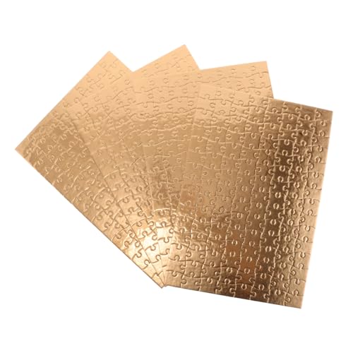 CIYODO 4 Sätze Blanko Puzzle Gold Teile Je DIY Jigsaw Puzzles für Abgerundeten Kanten Stabiles Puzzlebrett Kreative Sublimationsfläche für Bastelprojekte und Partys CIYODO 4 Sätze Blanko Puzzle Gold Teile Je DIY Jigsaw Puzzles für Abgerundeten Kanten Stabiles Puzzlebrett Kreative Sublimationsfläche für Bastelprojekte und Partys von CIYODO