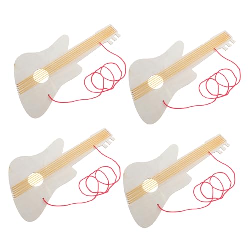 CIYODO 4 Sätze DIY Holz Gitarre für Unbemalte Gitarren Handgemachtes Musikinstrument für Kreatives Malen und Basteln Sicher und Kinderfreundlich für Vorschulkinder CIYODO 4 Sätze DIY Holz Gitarre für Unbemalte Gitarren Handgemachtes Musikinstrument für Kreatives Malen und Basteln Sicher und Kinderfreundlich für Vorschulkinder von CIYODO