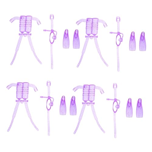 CIYODO 4 Sätze Teiliges Puppen Tauchset aus Kunststoff Schnorchelausrüstung mit Sauerstofftank und Tauchbrille für Puppen für Fantasievolles und Sammlung CIYODO 4 Sätze Teiliges Puppen Tauchset aus Kunststoff Schnorchelausrüstung mit Sauerstofftank und Tauchbrille für Puppen für Fantasievolles und Sammlung von CIYODO