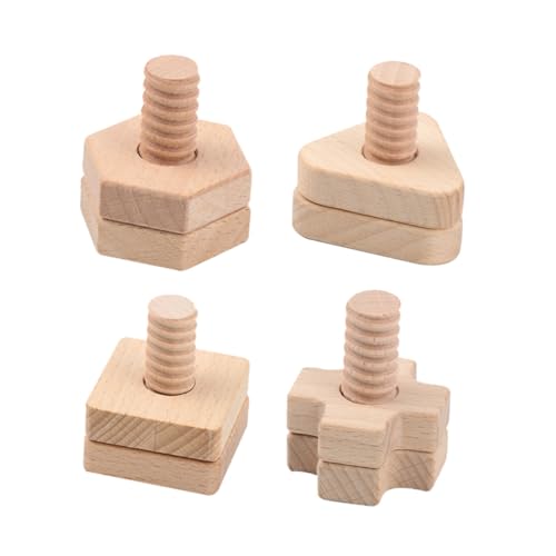 CIYODO 4 Sets Schrauben Passende Bausteine Puzzles Für Kleinkinder Kleinkinder Puzzle Kinderspielzeug Schraubenspielzeug Muttern Montagespielzeug Schraubenmuttern Muttern von CIYODO
