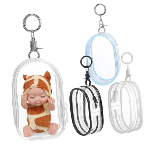 CIYODO 4 Stück Blindbox-Babytasche Vakuumbeutel sichere Deckel plastikbeutel plastiktasche geldbörsen Werkzeug Tragbare Aufbewahrungsbox für Puppen Hängetasche zur Aufbewahrung von Puppen von CIYODO