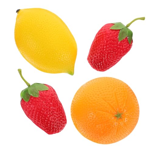CIYODO 4 Stück Frucht Maracas Perkussionsinstrumente Hochwertige Simulation von Obst Shakern für Kognitive Entwicklung und Interaktives von CIYODO
