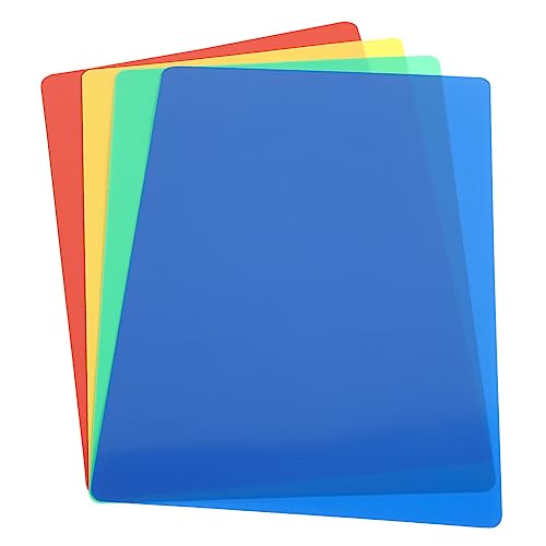 CIYODO 4 Stück Handmade Unterlage Bunte Kunststoff Knete Unterlage für Mädchen und Jungen zum Basteln und Schreiben Leicht zu Reinigen Smooth Surface CIYODO 4 Stück Handmade Unterlage Bunte Kunststoff Knete Unterlage für Mädchen und Jungen zum Basteln und Schreiben Leicht zu Reinigen Smooth Surface von CIYODO