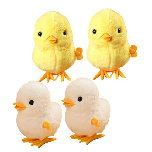 CIYODO 4 Stück Aufzieh Hühner Spielzeug Plüsch Tierspielzeug Springende Kleine Tiere Für Kinder Party Ohne Batterie CIYODO 4 Stück Aufzieh Hühner Spielzeug Plüsch Tierspielzeug Springende Kleine Tiere Für Kinder Party Ohne Batterie von CIYODO